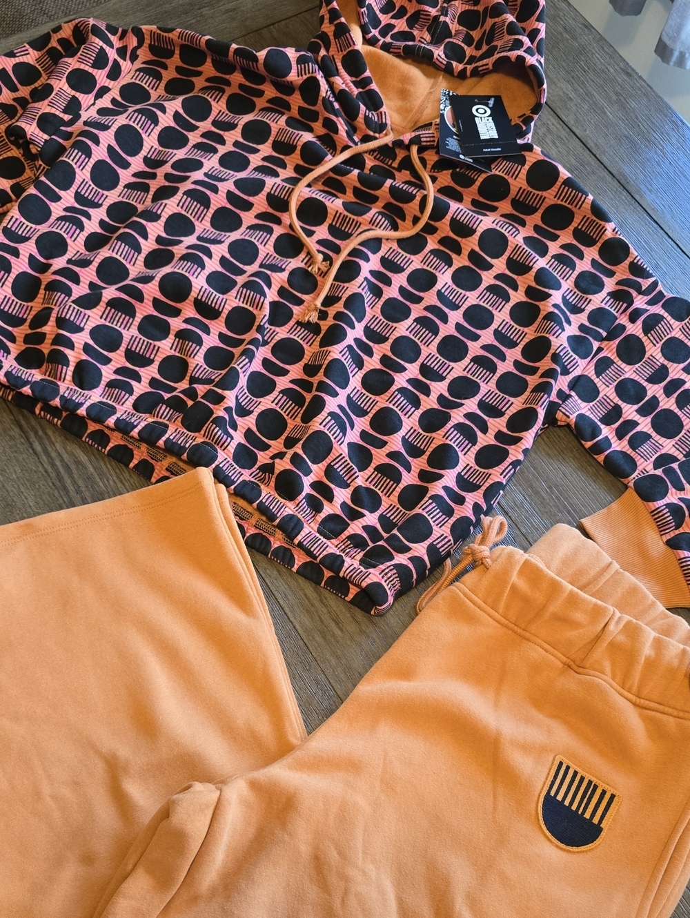 Target Black History Month geometric print hoodie and matching sweatpants set